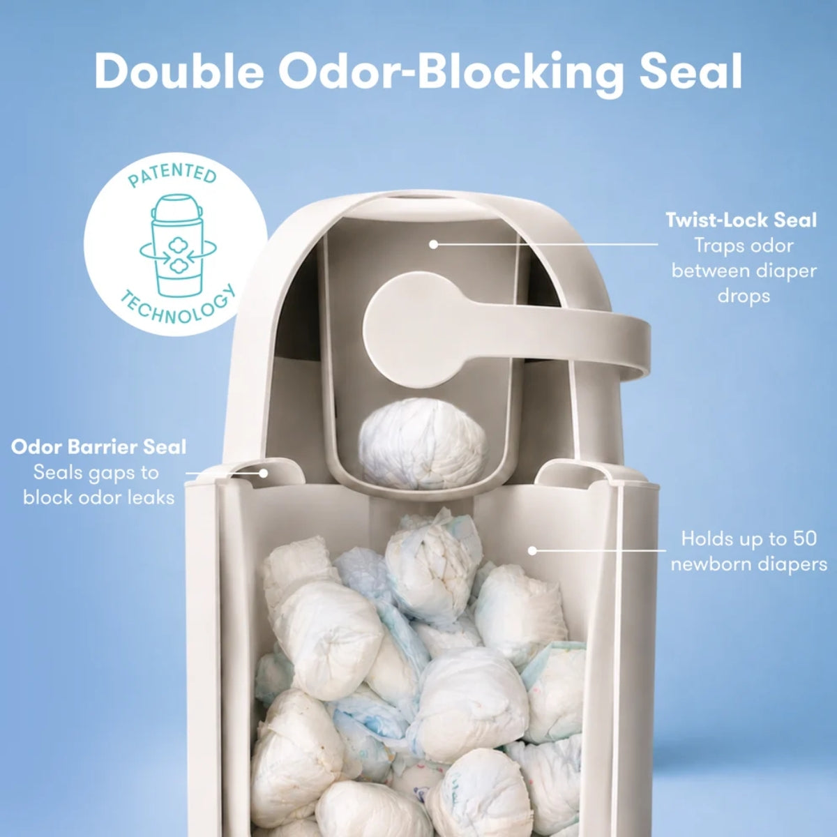 Fridababy Odor-Blocking Diaper Pail