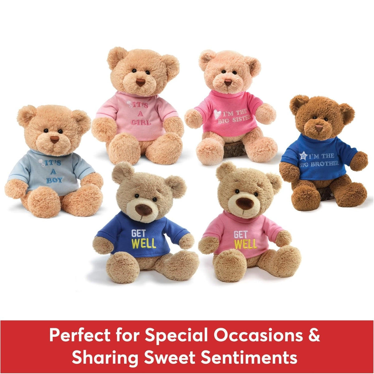 GUND It's a Boy Teddy Bear, Blue, 12 Inches on Luna Baby Store Miami