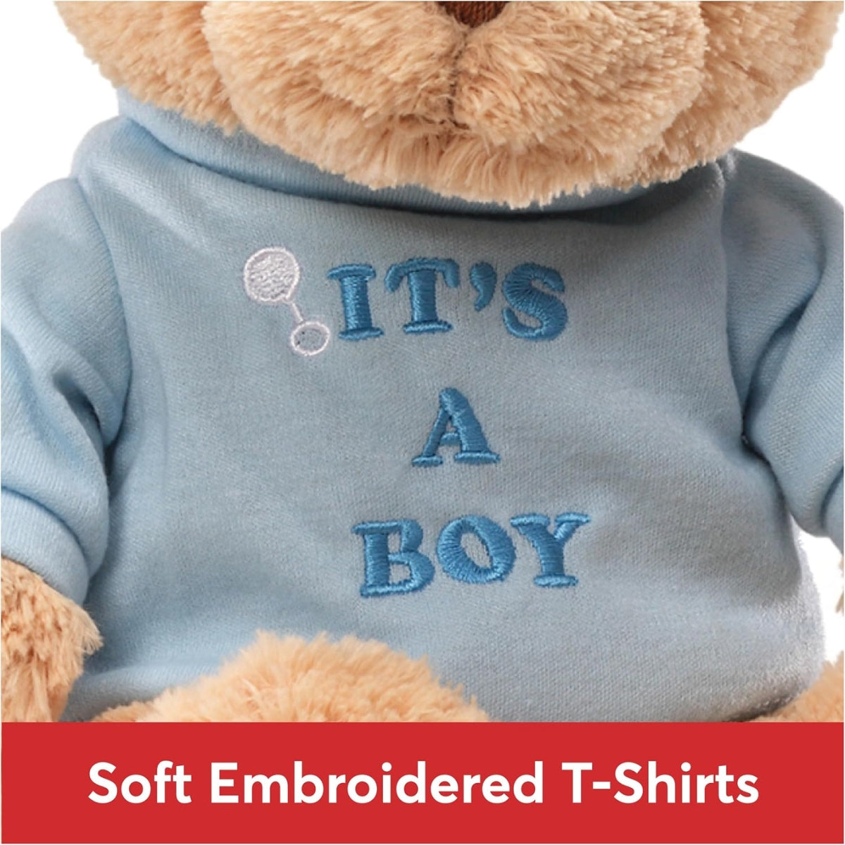 GUND It's a Boy Teddy Bear, Blue, 12 Inches on Luna Baby Store Miami