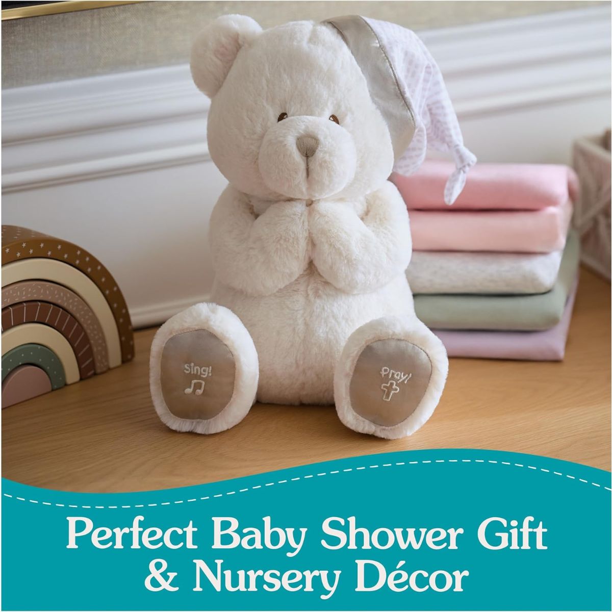 GUND Animated Goodnight Prayer Bear Plush Teddy Bear 11"