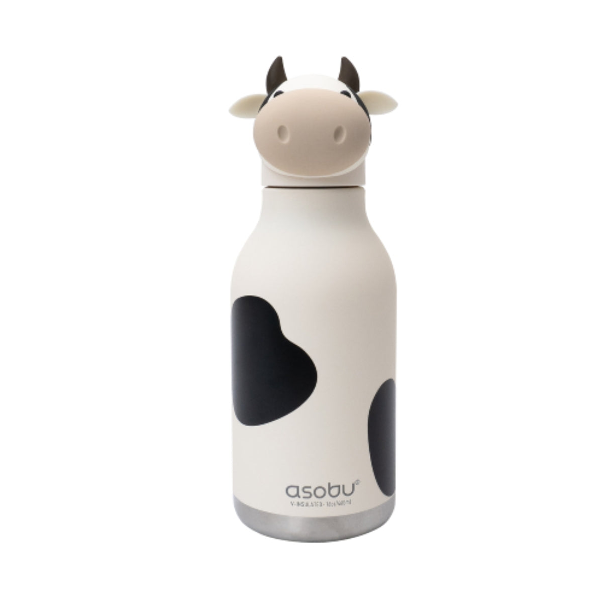 Garrafa Térmica Infantil Asobu Bestie Vaquinha 460ML - Keeps Drinks Cold for 24 Hours