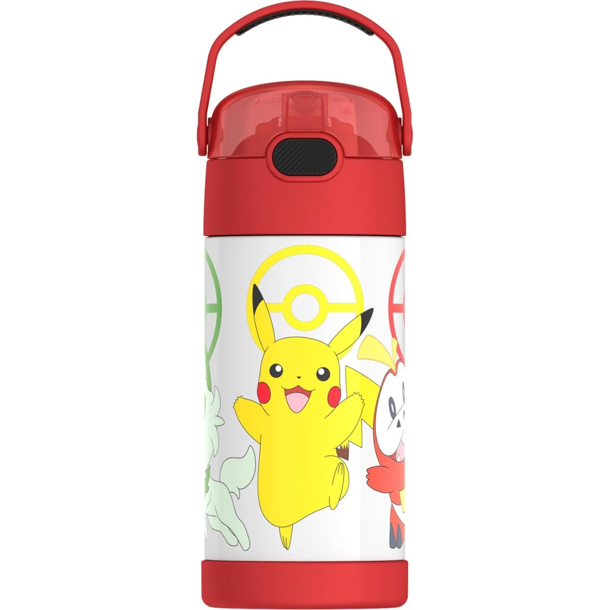 Thermos Funtainer Water Bottle With Straw 12 OZ - Pokémon on Luna Baby Store Miami