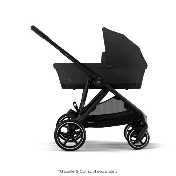 Cybex Gazelle S 2 Stroller - Black Frame/Moon Black Seat - Luna Baby Store Miami