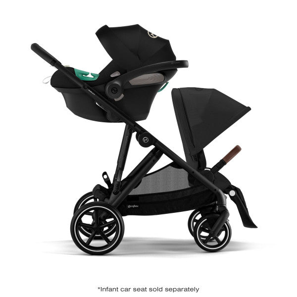 Cybex Gazelle S 2 Stroller - Black Frame/Moon Black Seat - Luna Baby Store Miami