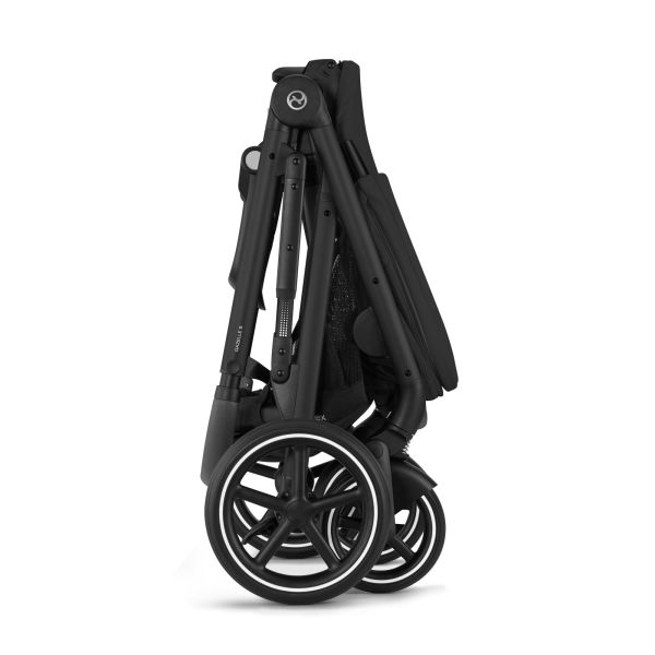 Gazelle S 2 Stroller - Black Frame/Moon Black Seat