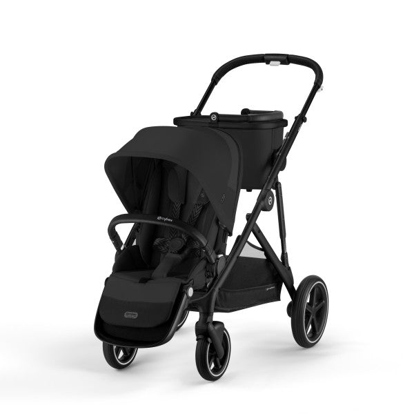 Cybex Gazelle S 2 Stroller - Black Frame/Moon Black Seat - Luna Baby Store Miami