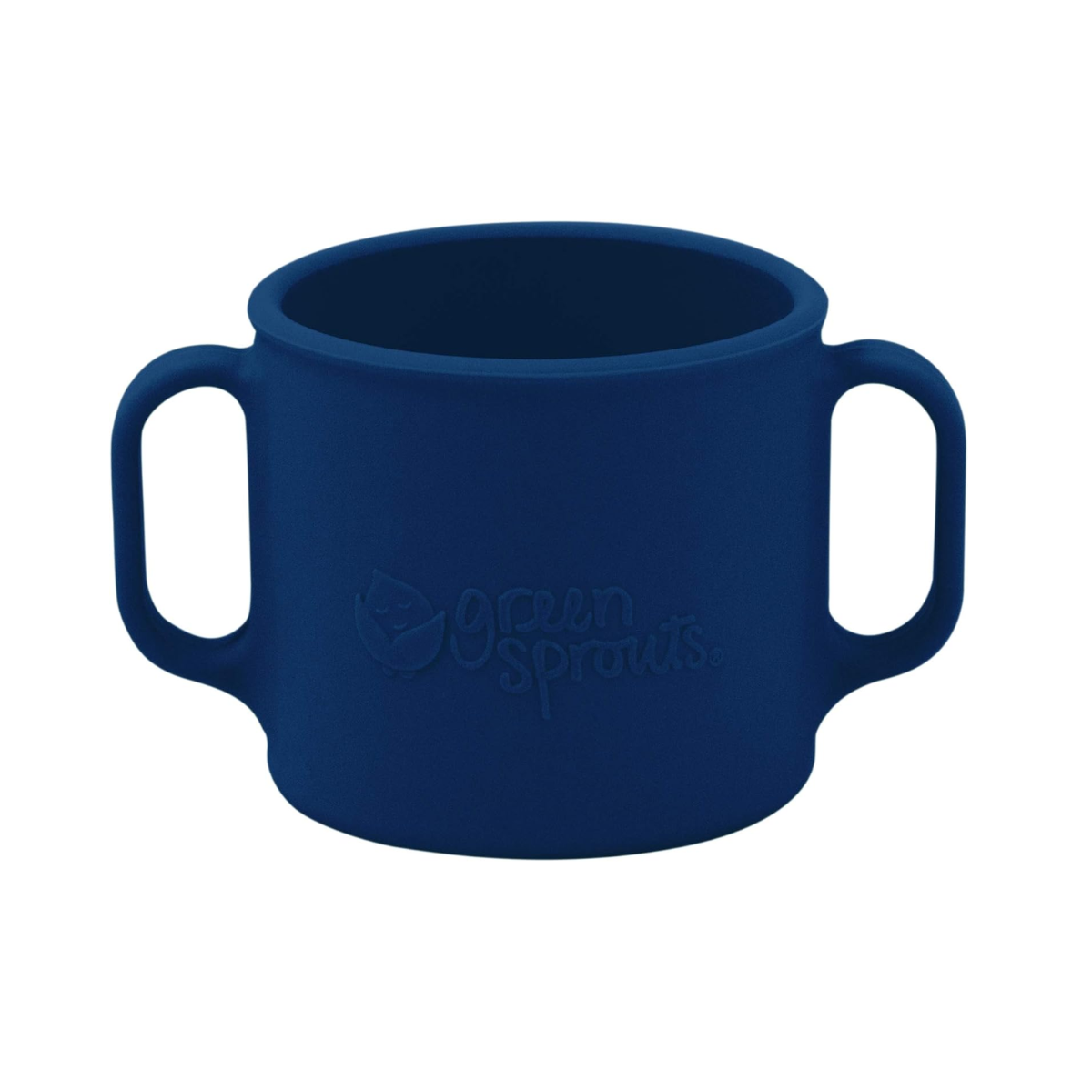 Green Sprouts Learning Cup Made From Silicone - Navy on Luna Baby Store Miami