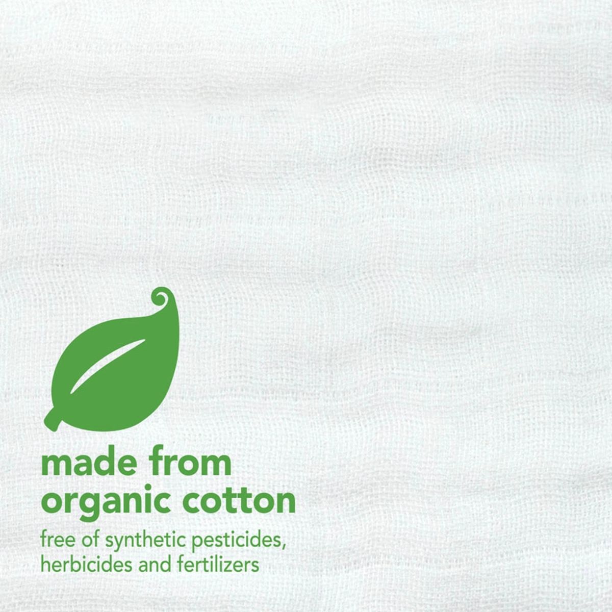 Green Sprouts Muslin Face Cloths Organic 5 PK - Pink