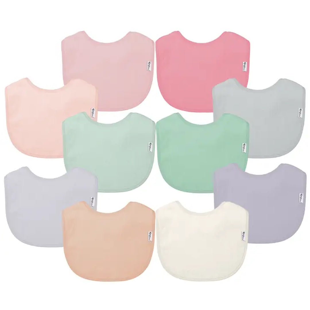 Green Sprouts Stay-Dry Everyday Bibs 10 pack - Rose Set