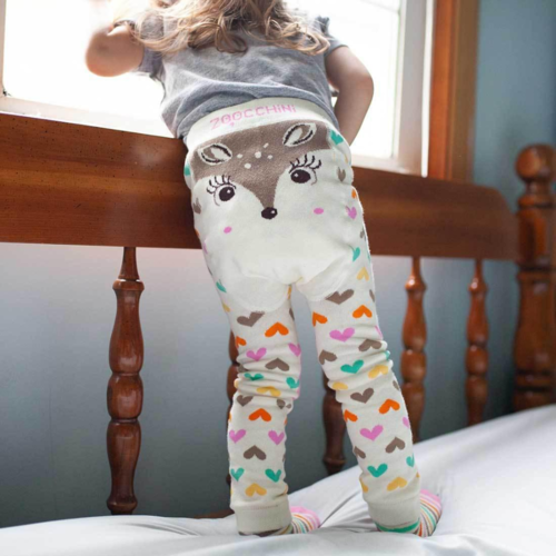 Zoocchini Grip+Easy Comfort Crawler Legging & Socks Set Fawn