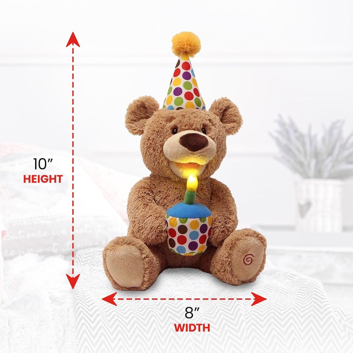 Gund Happy Birthday Animated Teddy 12 In
