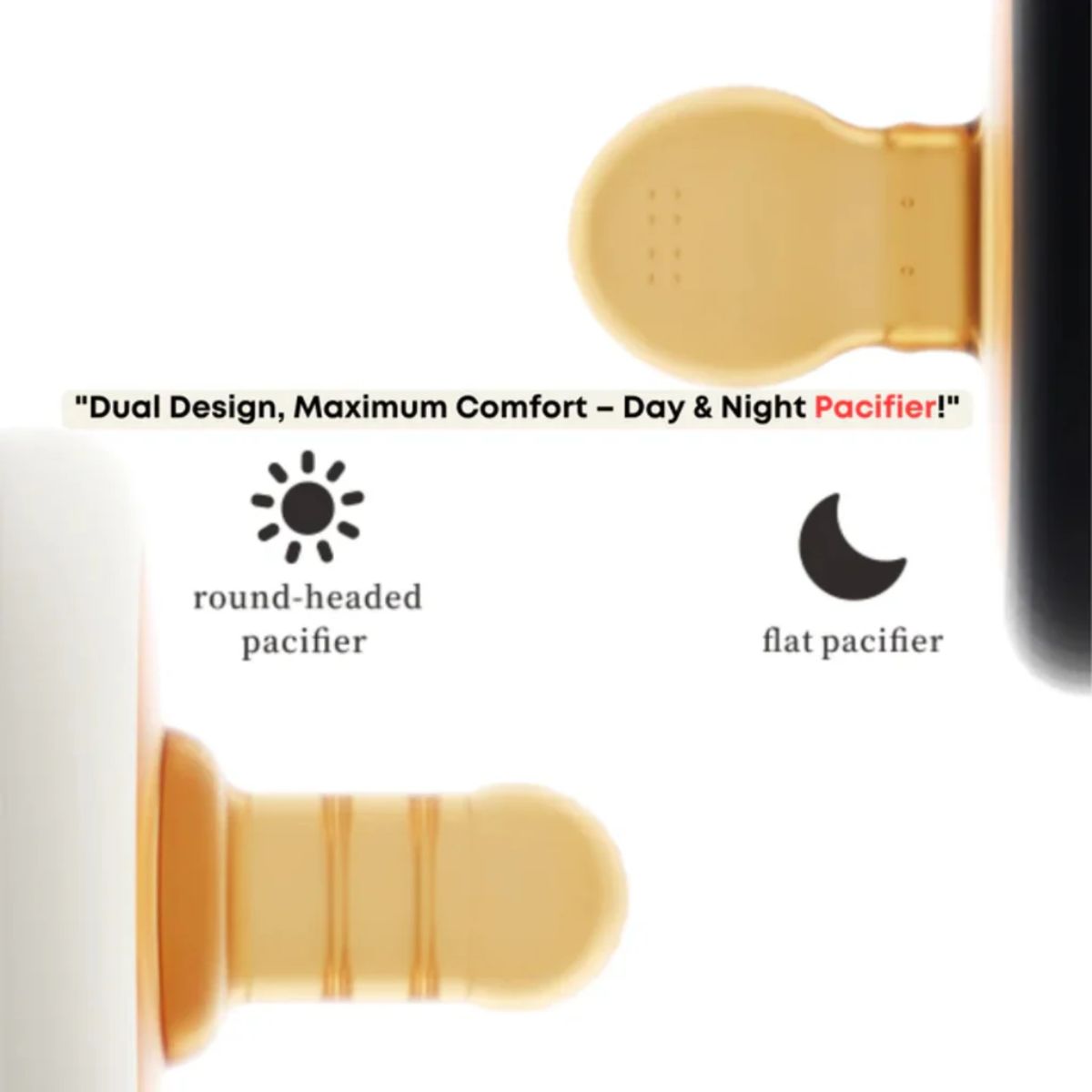 Partifier HEORSHE Day & Night Pacifier 3M+ – Luna Baby Store Miami