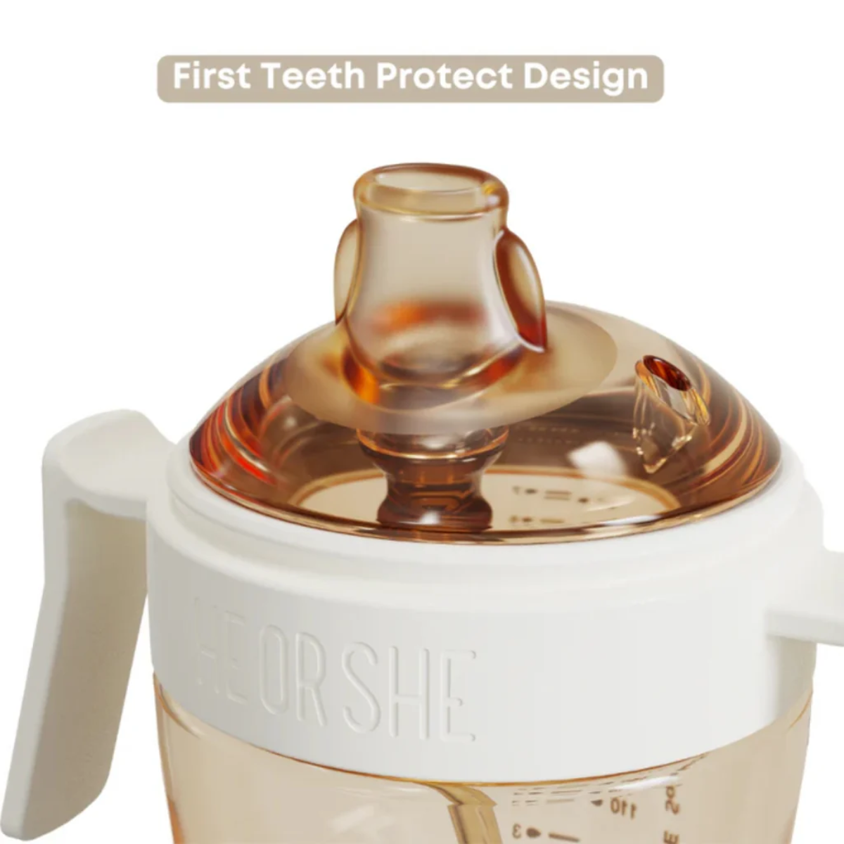 HEORSHE Sippy Cup 7oz (6M+) - Pink on Luna Baby Store Miami