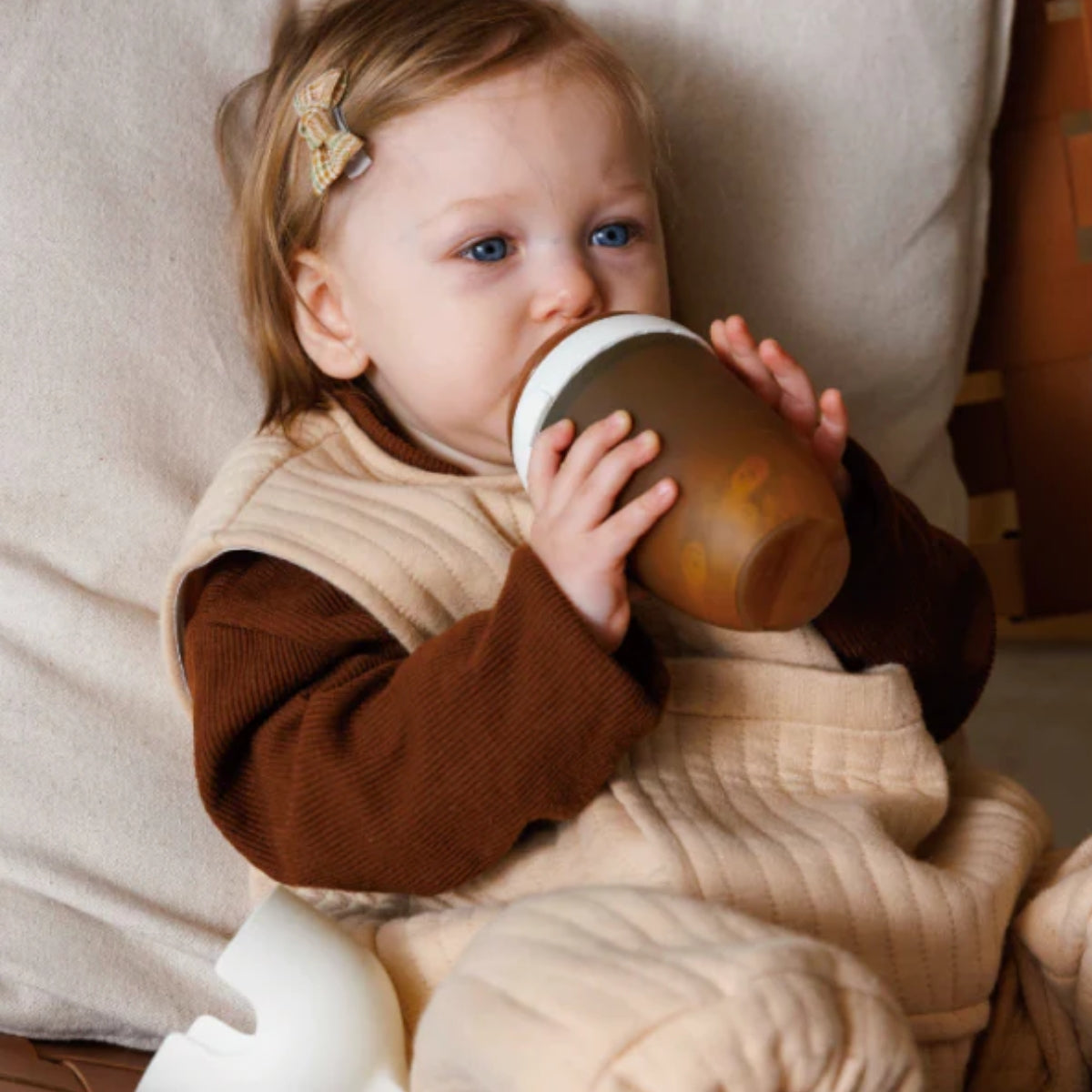 HEORSHE Ultra Wide Neck Baby Bottle 8 OZ - Grey