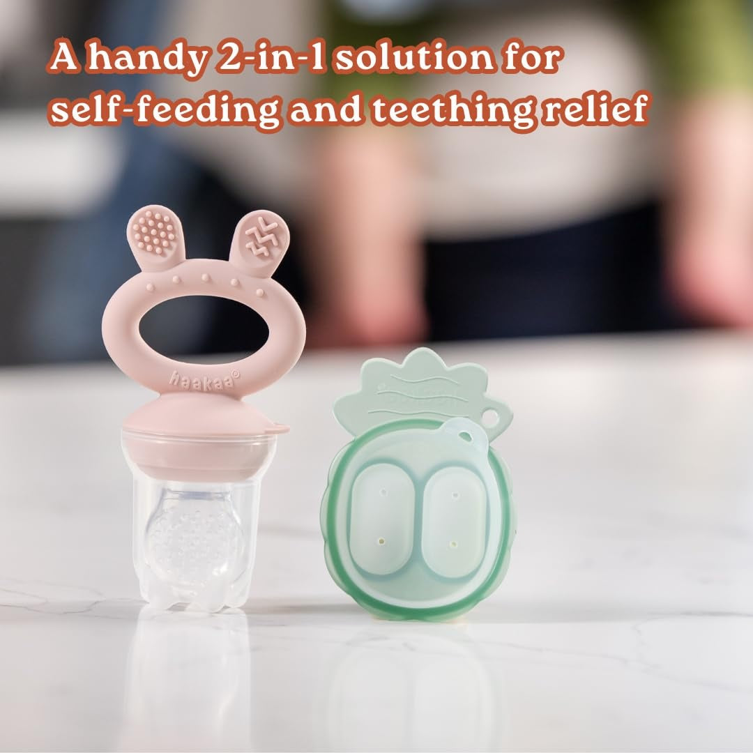 Haakaa Silicone Freeze-N-Feed Mini Combo - Blush