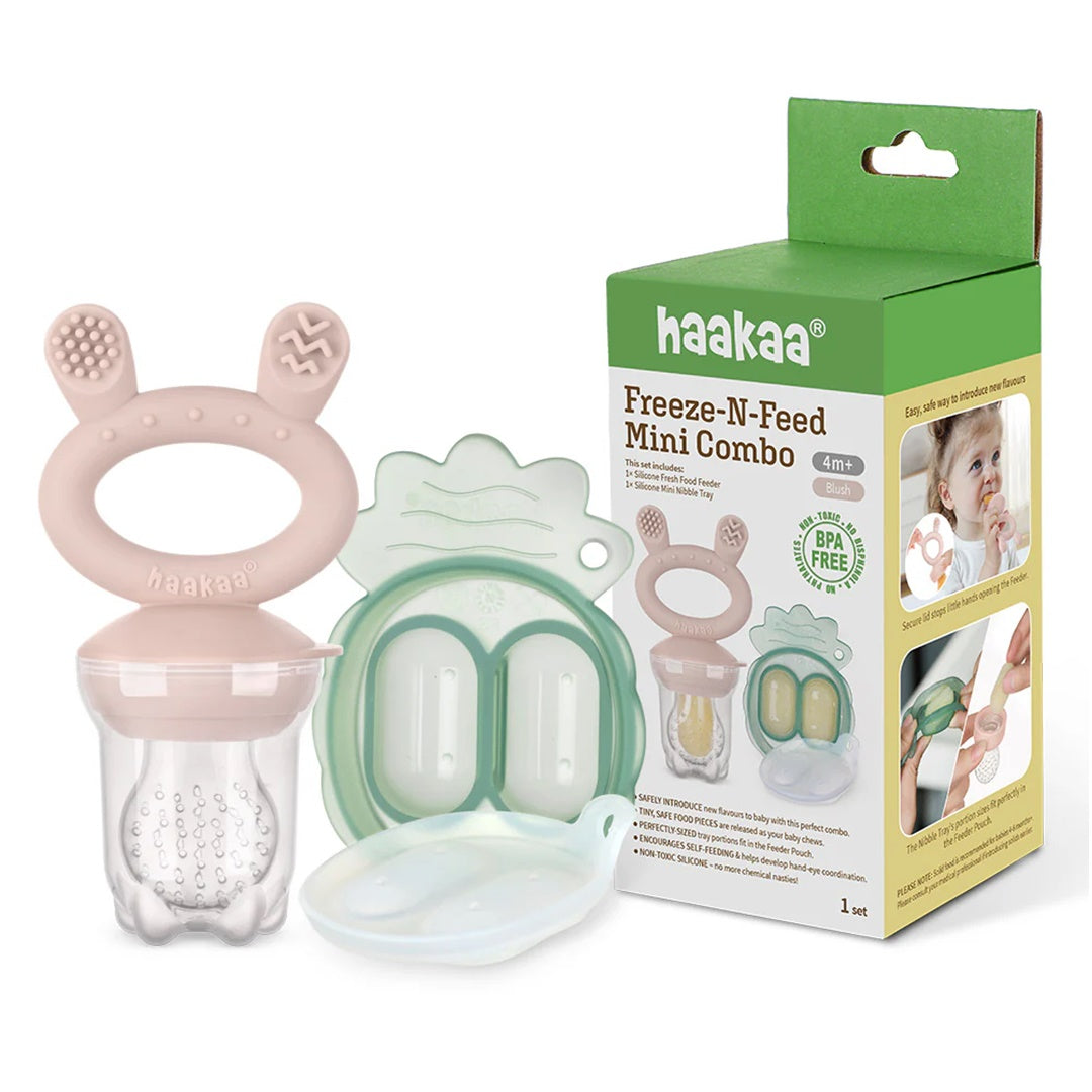 Haakaa Silicone Freeze-N-Feed Mini Combo - Blush