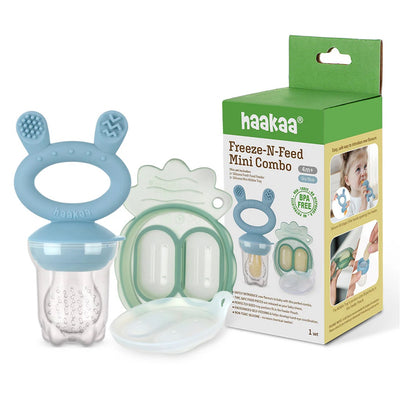 Haakaa Silicone Freeze-N-Feed Mini Combo - Sky Blue