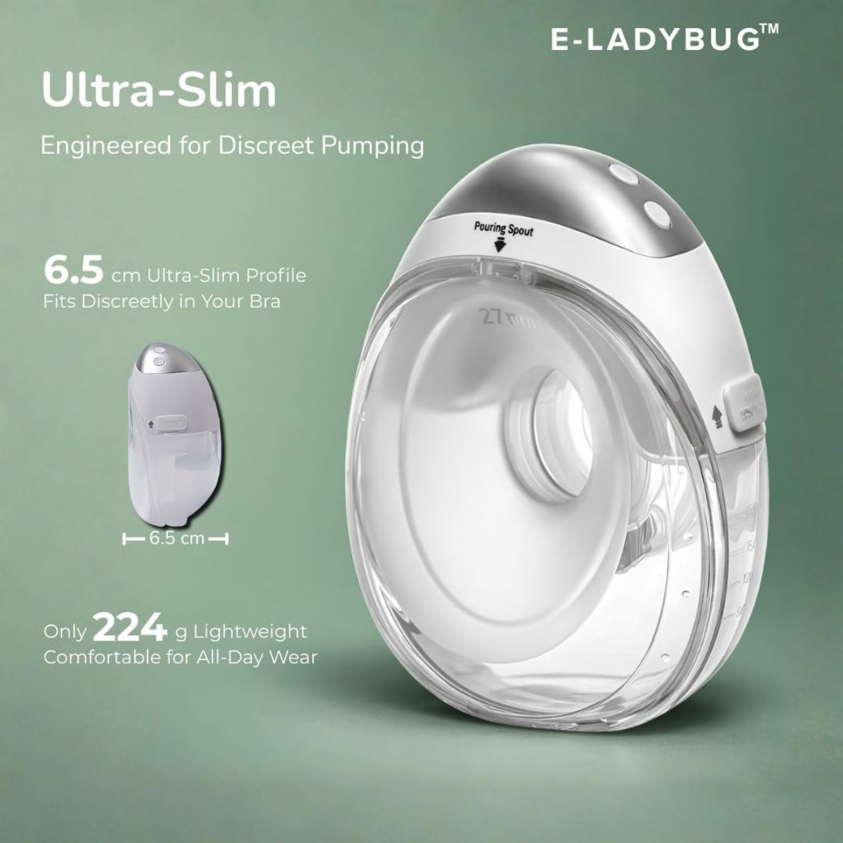 Haakaa E-Ladybug Wearable Electric Breast Pump - 2PK on Luna Baby Store Miami