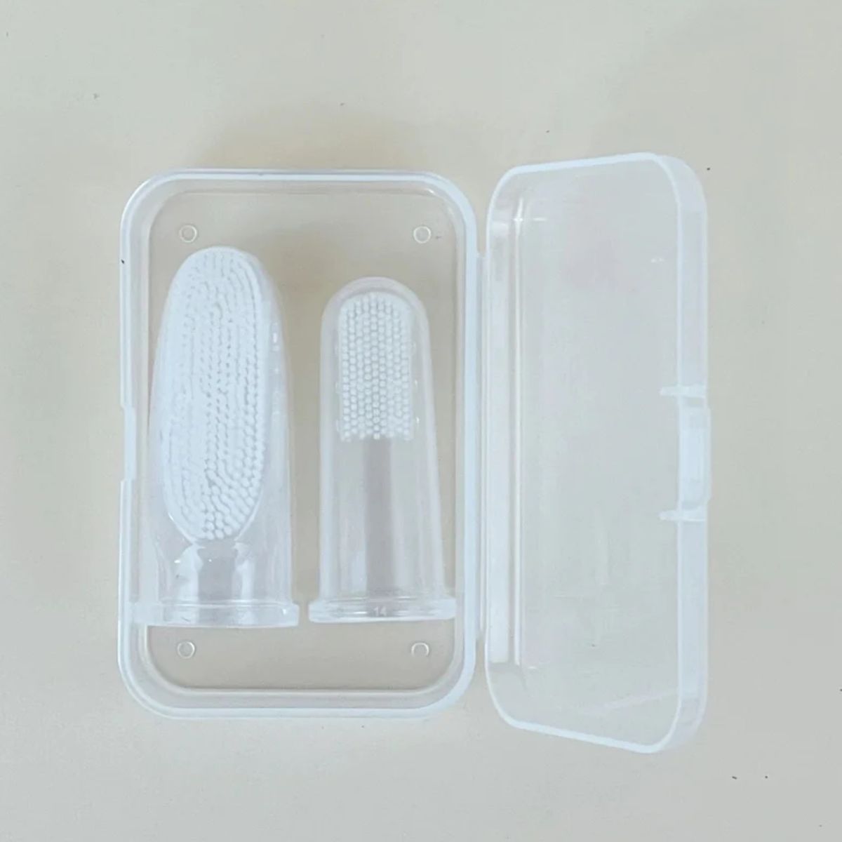 Haakaa Silicone Baby Finger Toothbrush Set 2pcs (Small & Large) - 0-24M