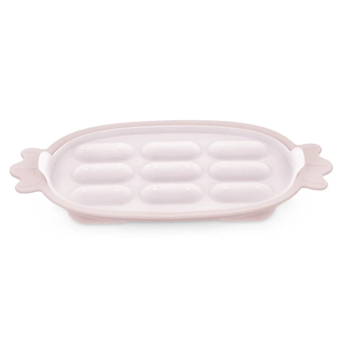 Haakaa Silicone Nibble Tray - Blush on Luna Baby Store Miami