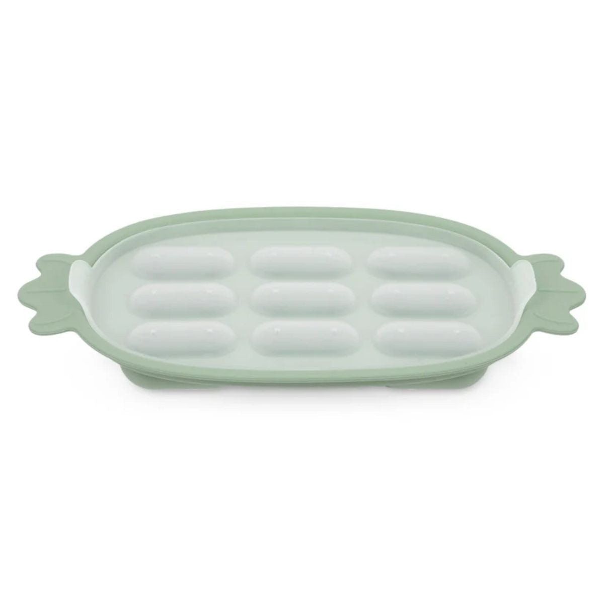 Haakaa Silicone Nibble Tray - Pea Green on Luna Baby Store Miami