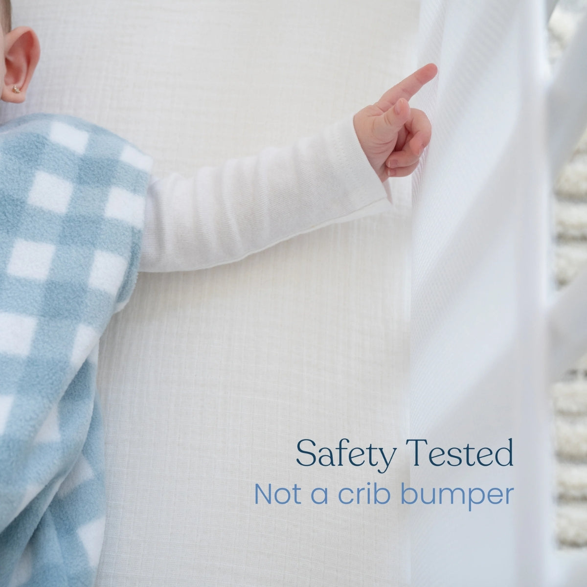 Halo Breathable Mesh Crib Liner for Mini Crib - Grey