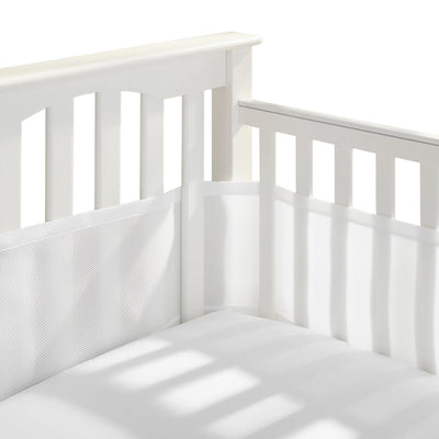 Halo Breathable Mesh Crib Liner for Mini Crib - White