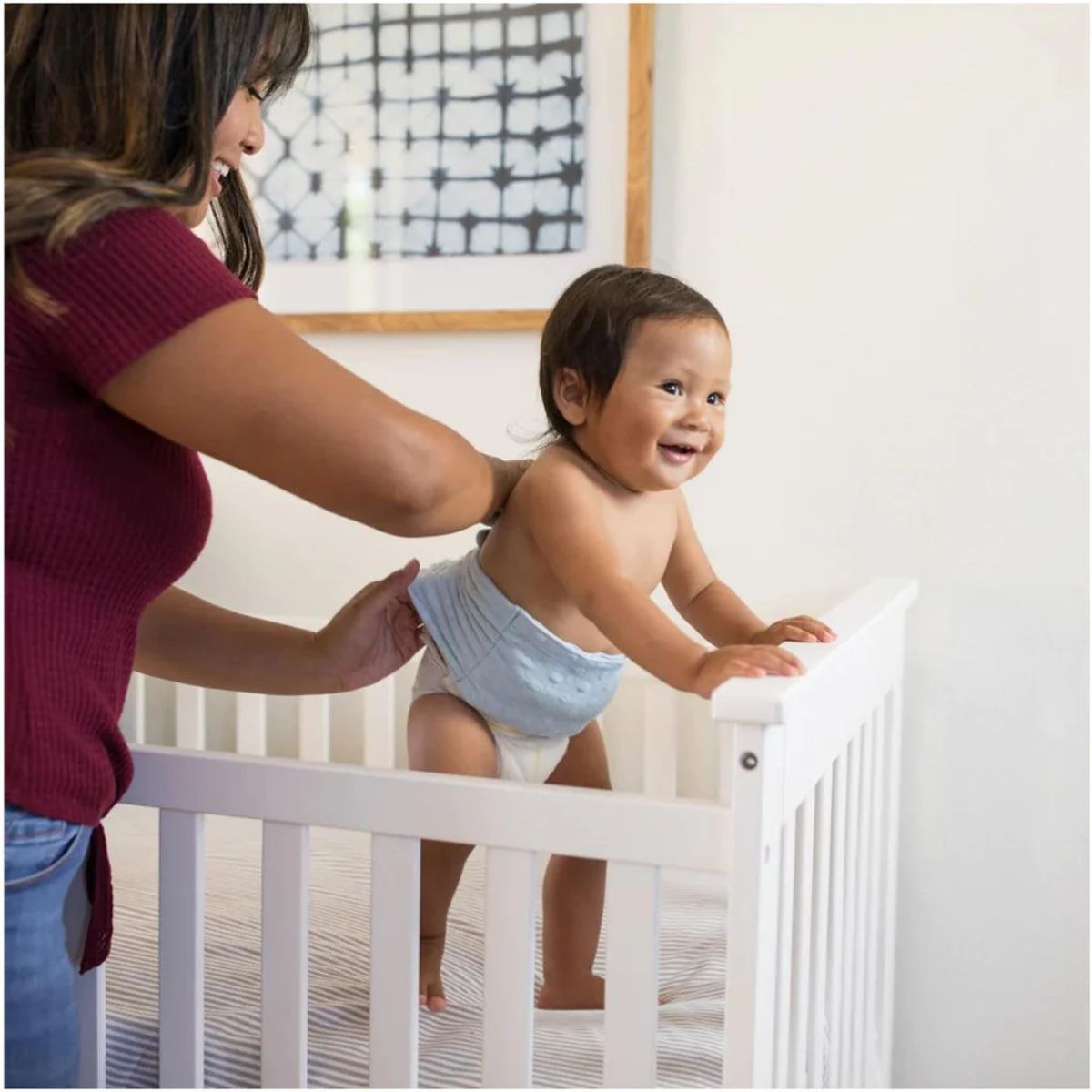 Happi Tummi Waistband - Blue on Luna Baby Store Miami