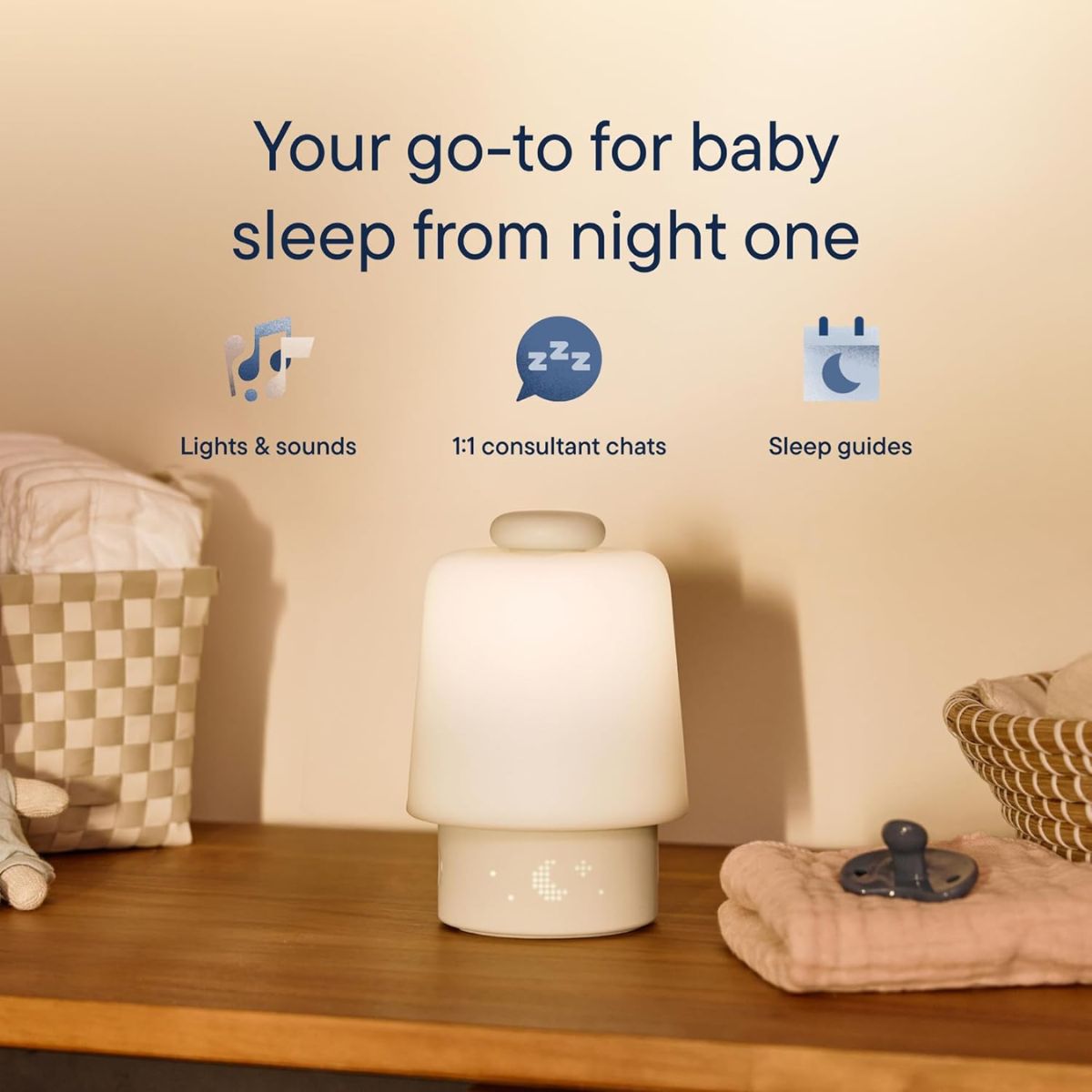 Hatch Baby Smart Night Light & Sound Machine WiFi - Peach