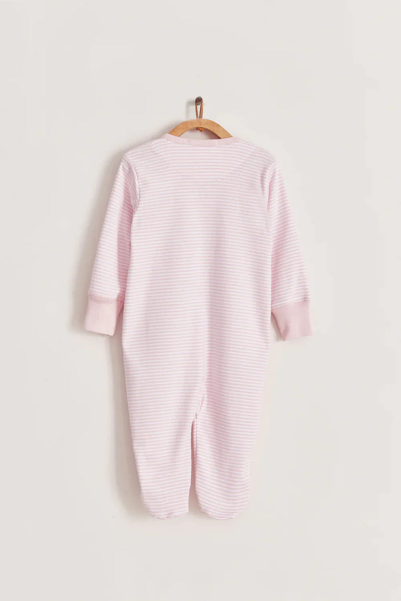 Babycottons In The Woods Zipper Footed Pajama - Pink