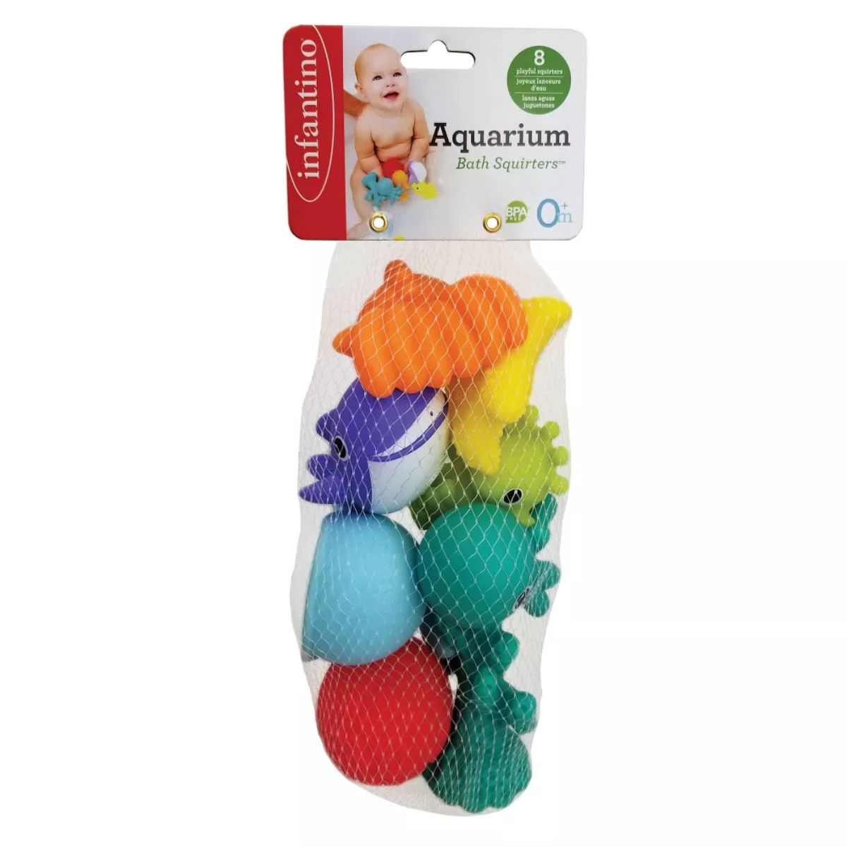 Infantino Aquarium Bath Squirters Toy 8 pieces on Luna Baby Store Miami