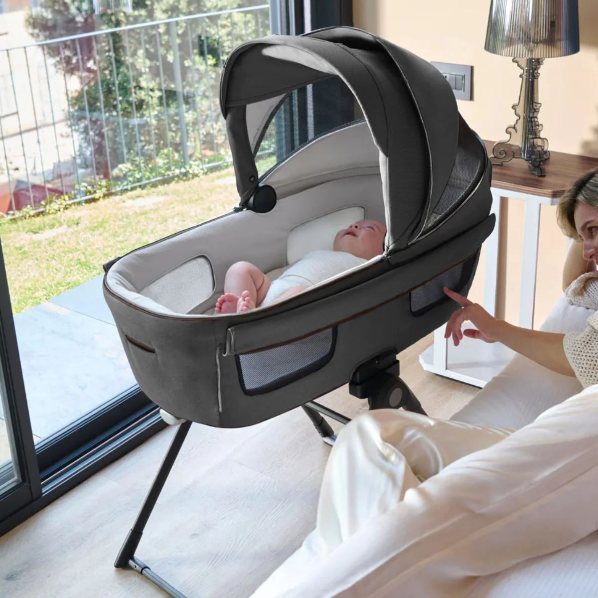Inglesina Aptica Stroller & Bassinet + Stand - Velvet Grey