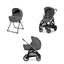 Inglesina Aptica Stroller & Bassinet + Stand - Velvet Grey on Luna Baby Store Miami