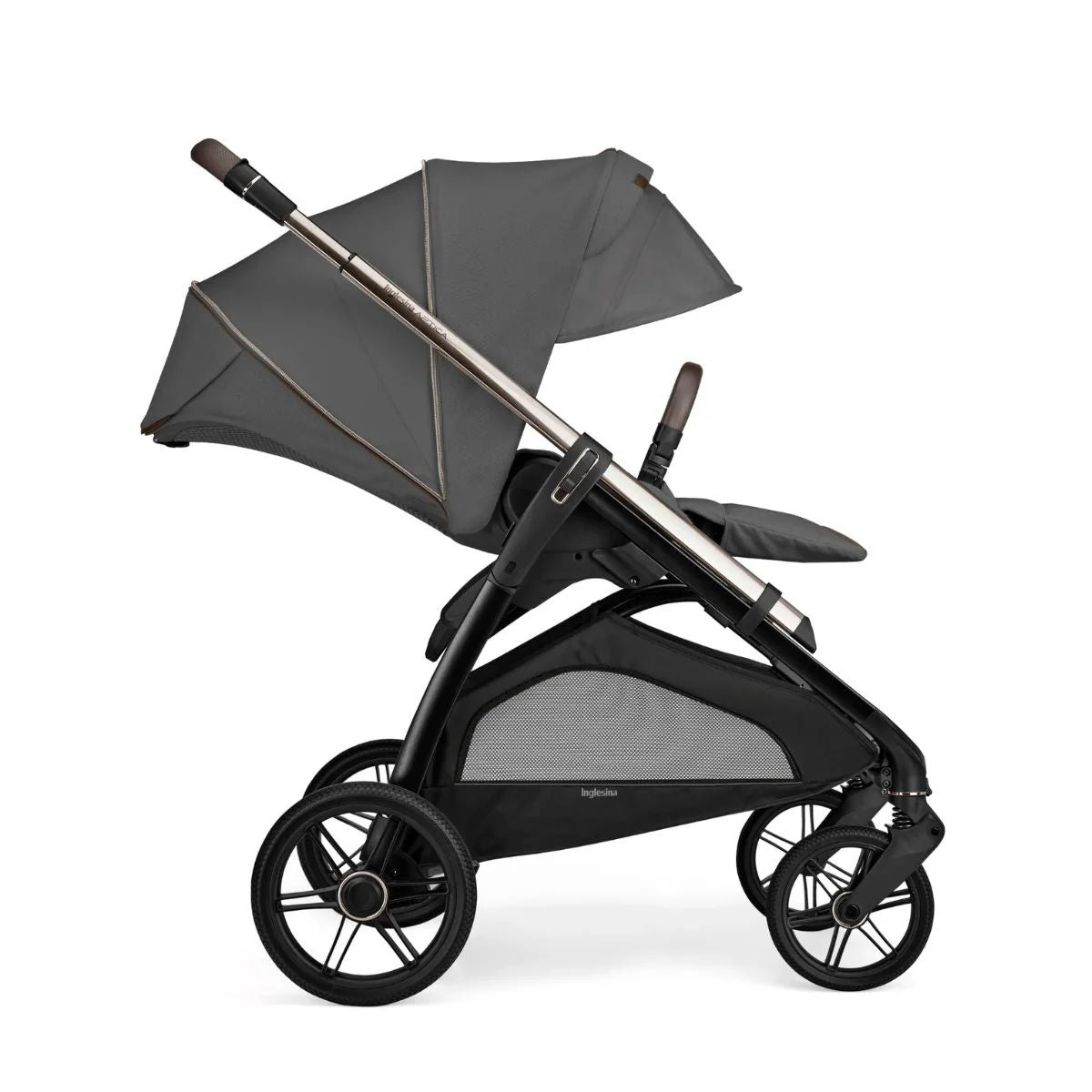 Inglesina Aptica Stroller & Bassinet + Stand - Velvet Grey on Luna Baby Store Miami
