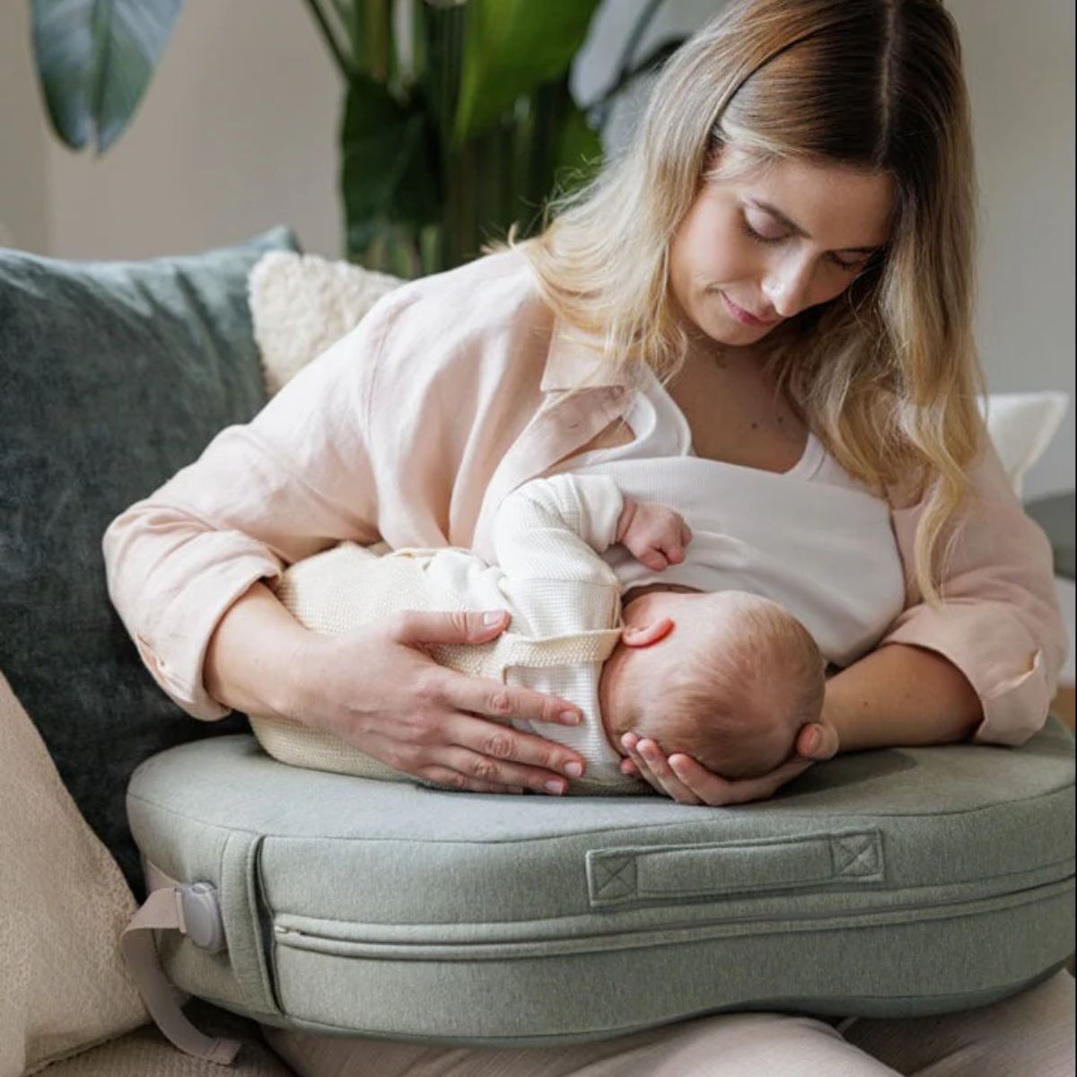 Inglesina Elysia Nursing Pillow - Balance Green on Luna Baby Store Miami