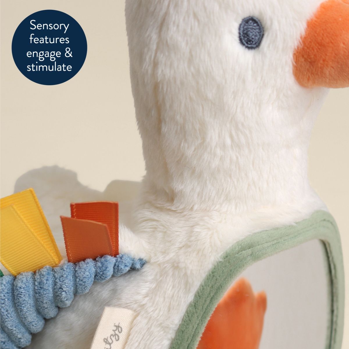 Itzy Bitzy Mirror Sensory Tummy Time Mirror - Gracie the Goose