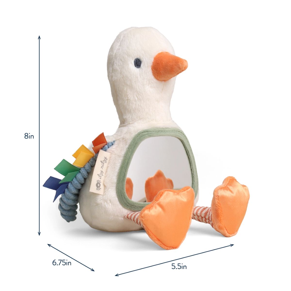 Itzy Bitzy Mirror Sensory Tummy Time Mirror - Gracie the Goose