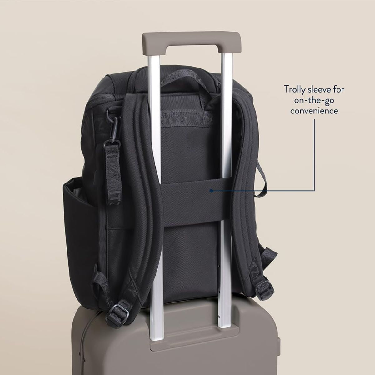 Itzy Ritzy Belong Bucket Backpack Diaper Bag - Black