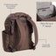 Itzy Ritzy Belong Bucket Backpack Diaper Bag - Mocha