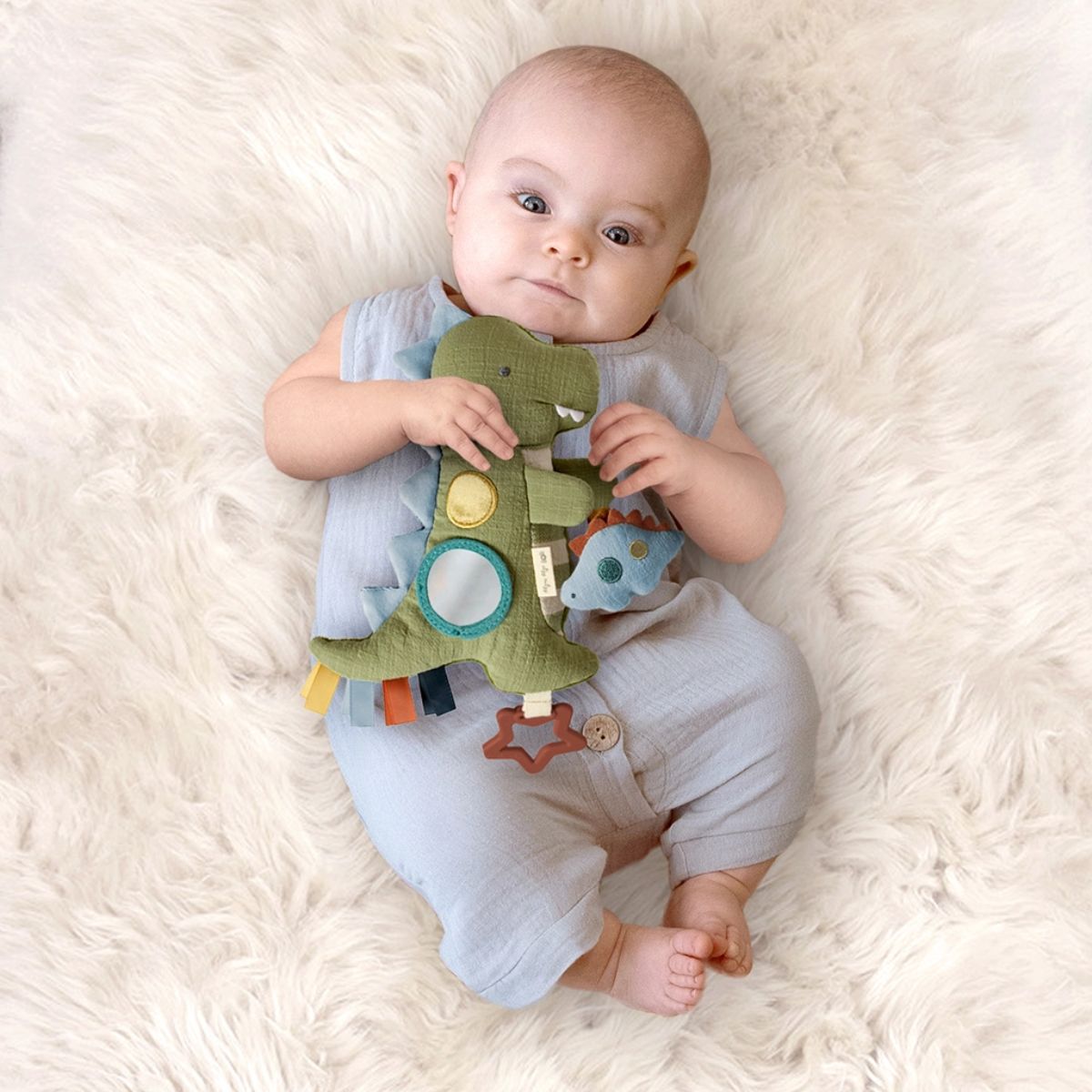 Itzy Ritzy Bitzy Traveler Developmental Sensory Toy - Dino