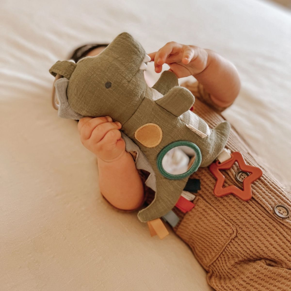 Itzy Ritzy Bitzy Traveler Developmental Sensory Toy - Dino
