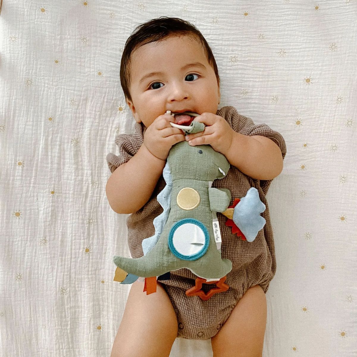 Itzy Ritzy Bitzy Traveler Developmental Sensory Toy - Dino