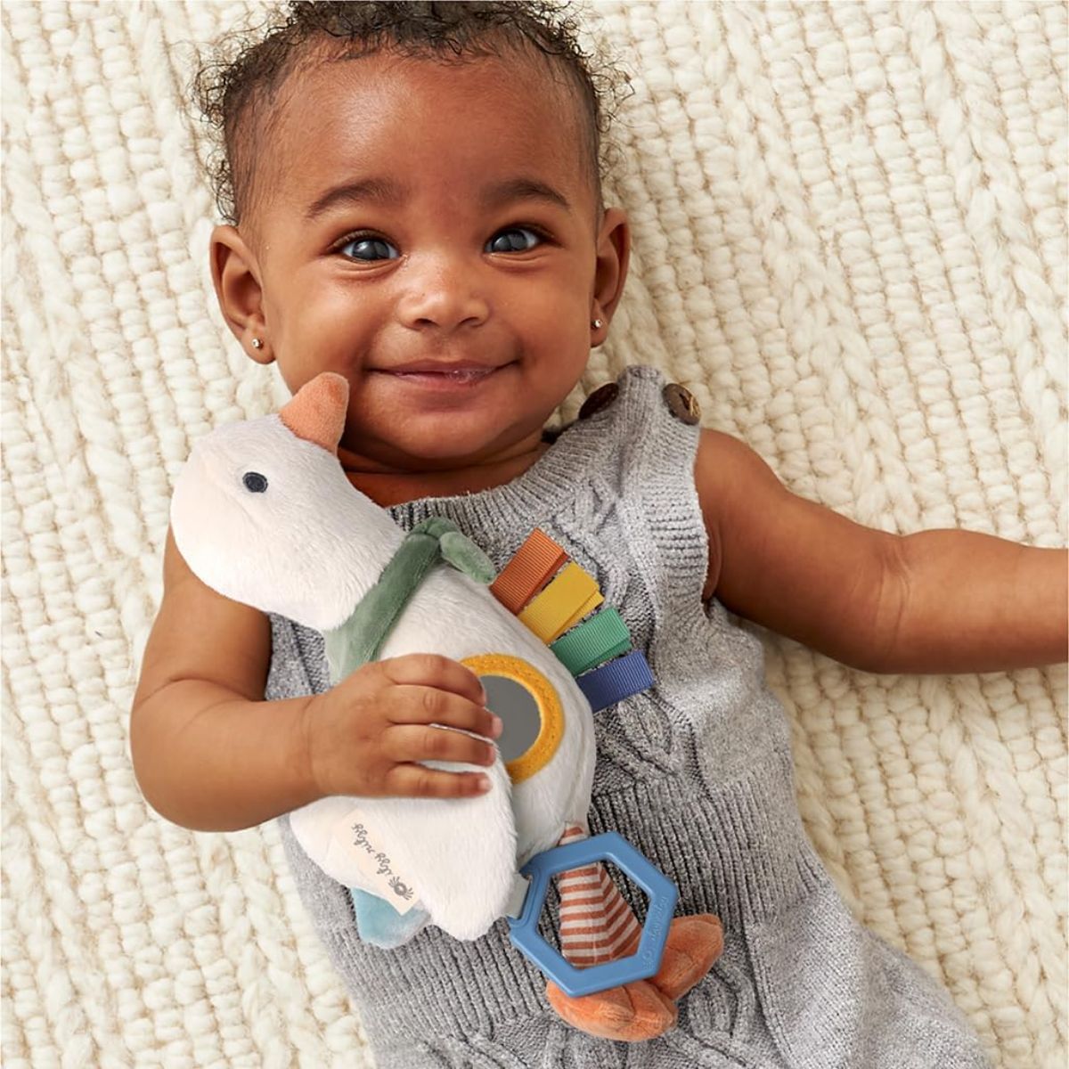 Itzy Ritzy Bitzy Traveler Developmental Sensory Toy - Gracie the Goose
