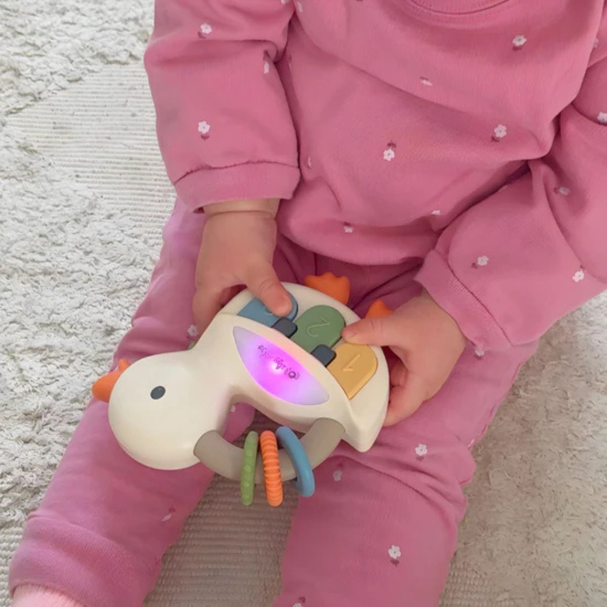 Itzy Ritzy Bitzy Tunes Light Up Interactive Piano Toy - Goose on Luna Baby Store Miami