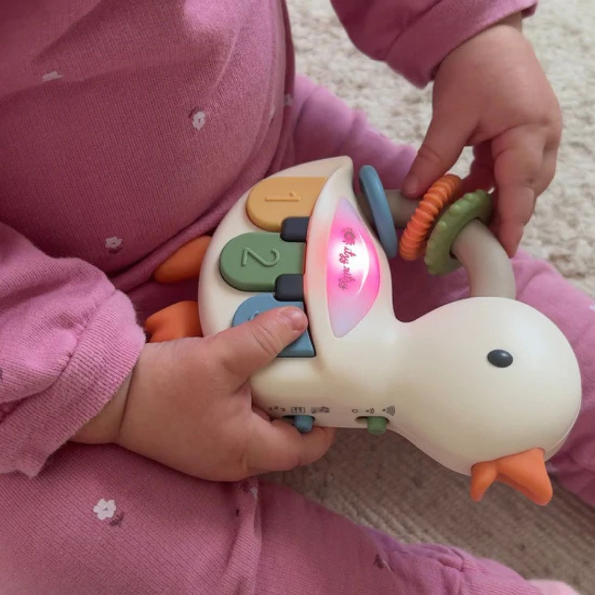 Itzy Ritzy Bitzy Tunes Light Up Interactive Piano Toy - Goose on Luna Baby Store Miami
