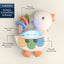 Itzy Ritzy Bitzy Tunes Light Up Interactive Piano Toy - Goose on Luna Baby Store Miami