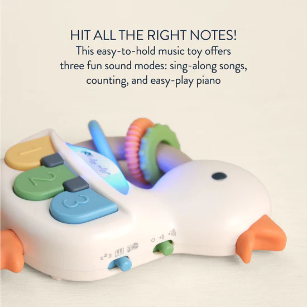 Itzy Ritzy Bitzy Tunes Light Up Interactive Piano Toy - Goose