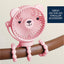 Itzy Ritzy Breeze 3-Speed Stroller Fan - Pink on Luna Baby Store Miami