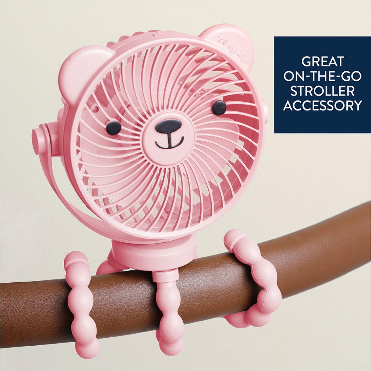 Itzy Ritzy Breeze 3-Speed Stroller Fan - Pink