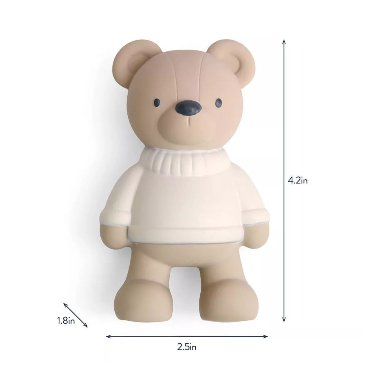 Itzy Ritzy Comfort Chew Natural Rubber Baby Teether & Toy - Bear